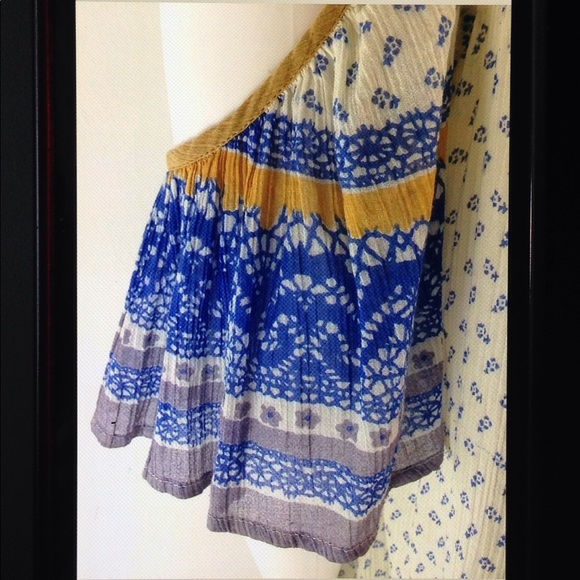 Free People Boho Print Cold Shoulder Tunic Dress - Picture 7 of 8